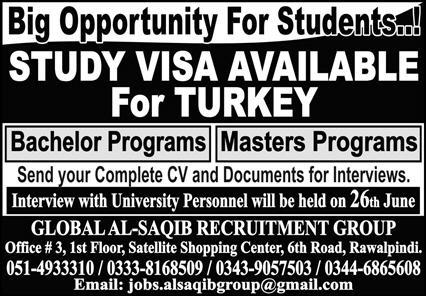 Admission Open in Turkey